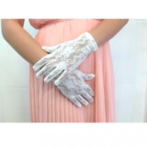 E009 DANTELLİ GELİN ELDİVENİ - Görsel 1