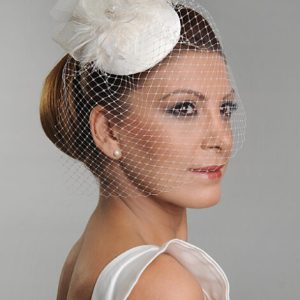 TRA-002  VUALETLİ GELİN ŞAPKASI - Görsel 1