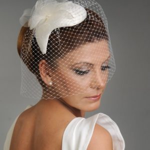 037 NİKAH ŞAPKASI VUALETLİ - Görsel 1