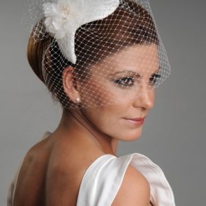 043 TÜLLÜ GELİN SAÇ AKSESUARI - Görsel 1