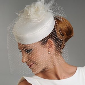 045TÜLLÜ GELİN ŞAPKASI - Görsel 2