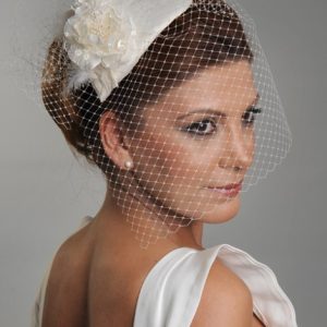 042 TÜLLÜ GELİN SAÇ AKSESUARI - Görsel 1