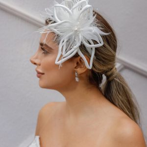 Gelin Saç Aksesuarı / Nikah Düğün İnci Otriş Beyaz Saç Aksesuarı - Görsel 3