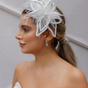 Gelin Saç Aksesuarı / Nikah Düğün İnci Otriş Beyaz Saç Aksesuarı - Görsel 4