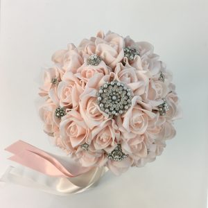 001 TAŞLI GELİN EL BUKETİ - Görsel 1