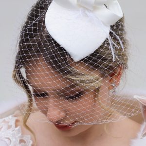 Gelin Kep, Vualet, Şapka, Nikah ve Dış Çekim Şapkası - Görsel 1