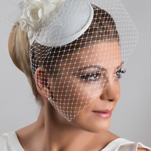 081ÇİÇEKLİ NİKAH ŞAPKASI - Görsel 1