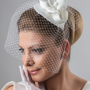 061ORKİDELİ NİKAH ŞAPKASI - Görsel 1