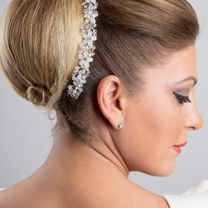 GT 046 KRİSTALLİ GELİN SAÇ AKSESUARI - Görsel 1