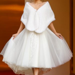 Gelin Etol Kürk Pelerin - Görsel 1