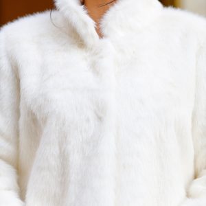 Gelin Etol Kürk Ceket Uzun - Görsel 4