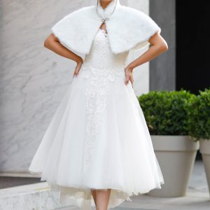 Gelin Etol Kürk Pelerin - Görsel 1