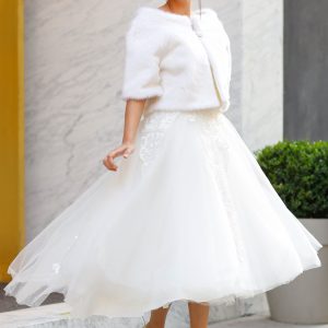 Gelin Etol Kürk Ceket - Görsel 1