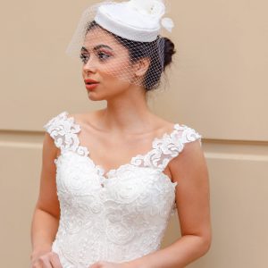 Gelin Kep, Vualet, Şapka, Nikah ve Dış Çekim Şapkası - Görsel 4