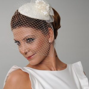 019 DANTELLİ TÜLLÜ NİKAH ŞAPKASI - Görsel 1