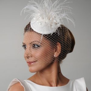 TRA-003 TÜYLÜ GELİN ŞAPKASI - Görsel 1